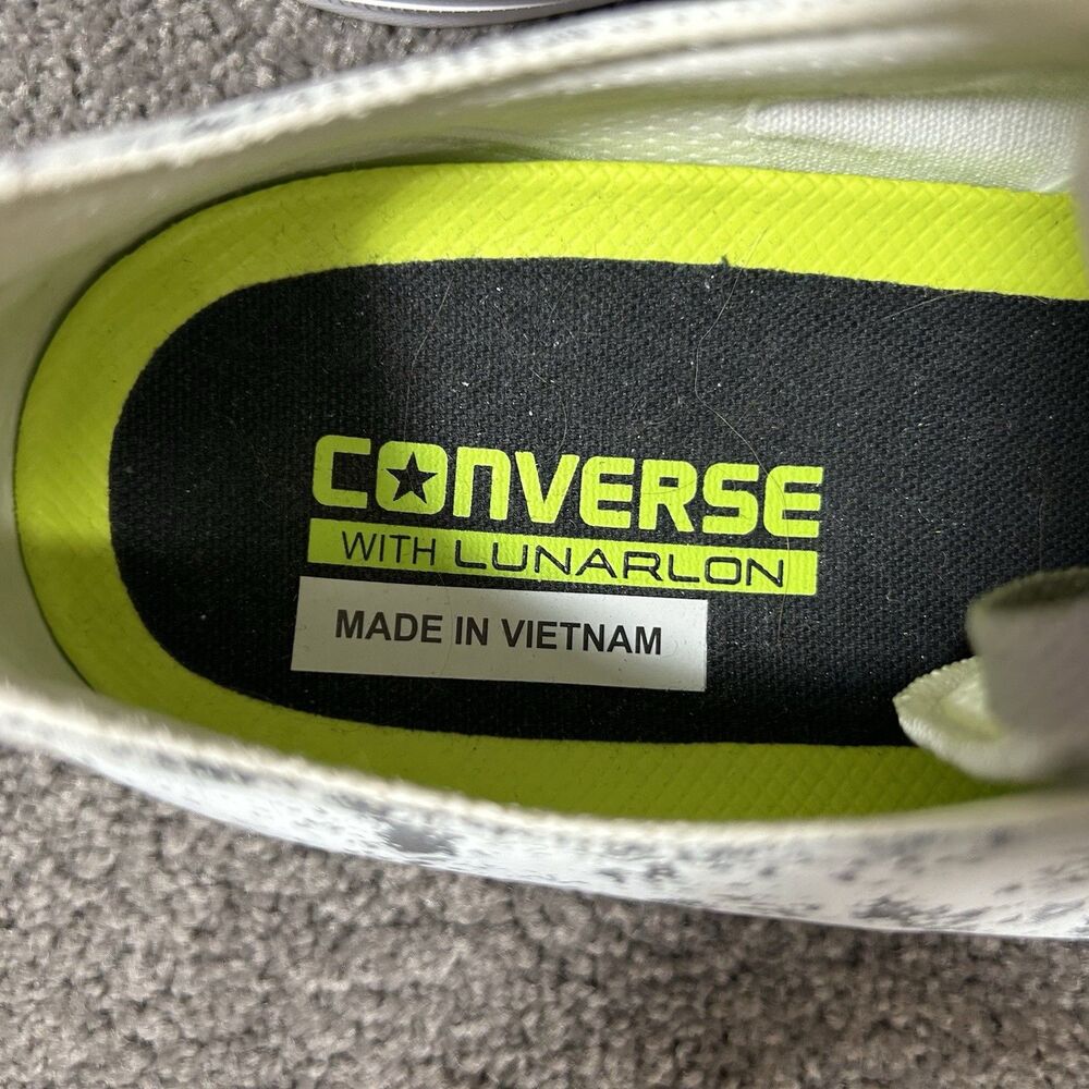 Converse Chuck Taylor II 154890C Mens Sz 11 Reflective White Silver Skate Shoes - Picture 11 of 13